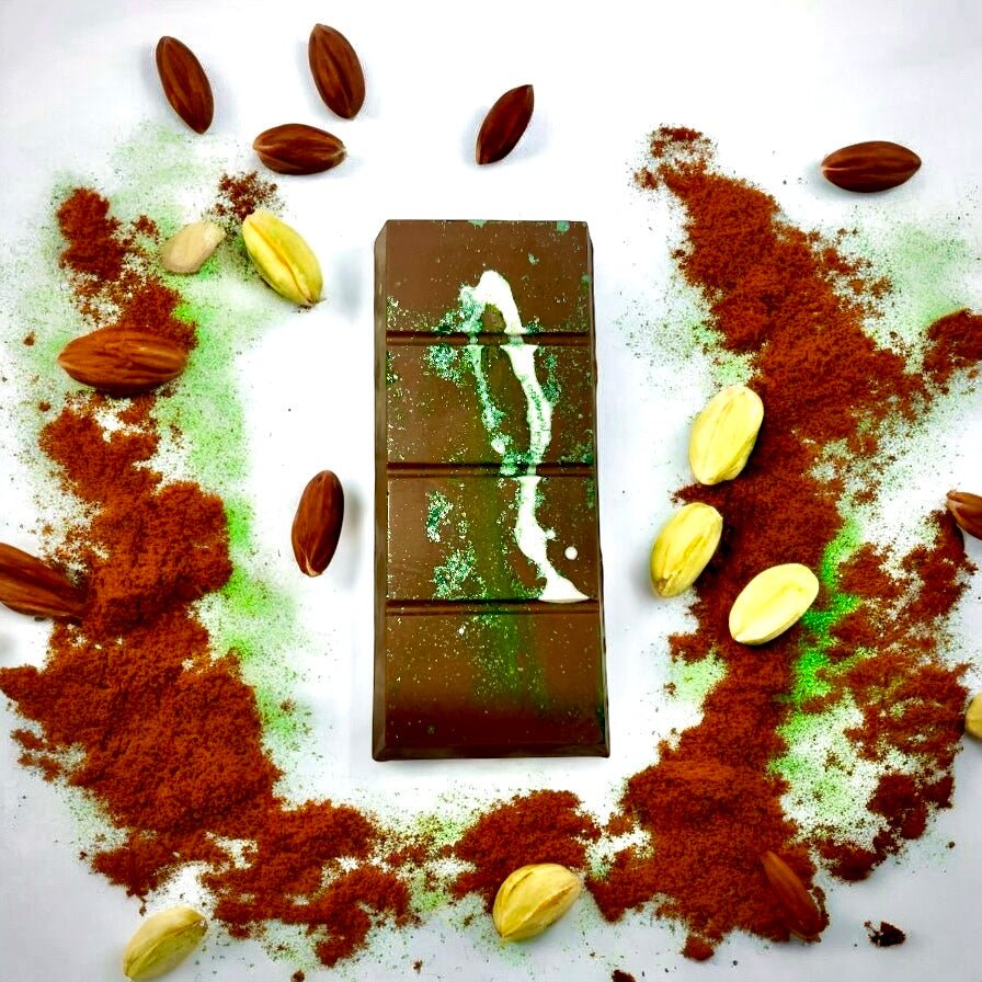 Chocolate, Dubai Chocolates, Pistachio chocolate, Knafeh Chocolate Bar, Knafeh, Kunafa, Dubai Chocolate, Pistachio 